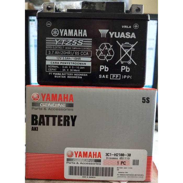 AKI KERING YUASA YTZ5S MIO J, VIXION, BYSON, MIO M3, XEON, FINO, GT125 ORIGINAL Original