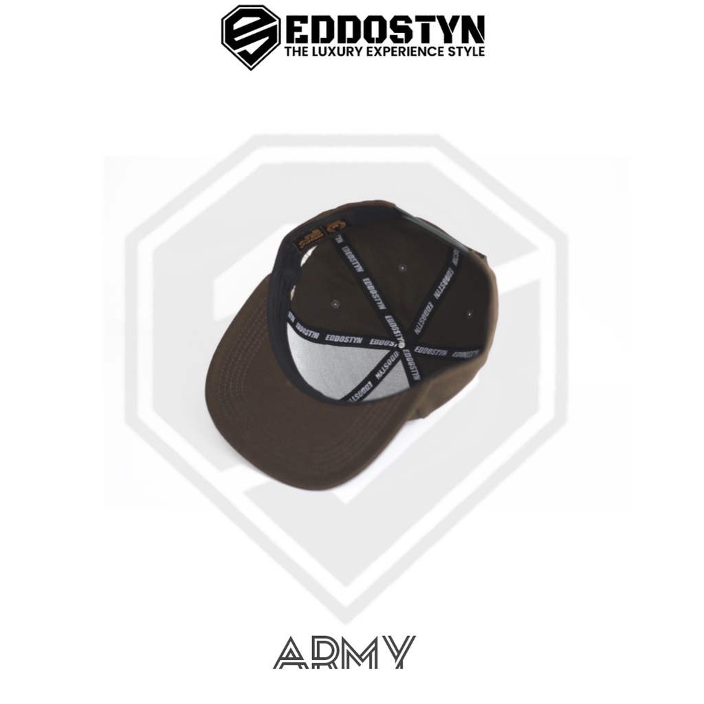 Topi Snapback hip hop Original Distro Premium Pria Dewasa Bordir Eddostyn Casual Army APL