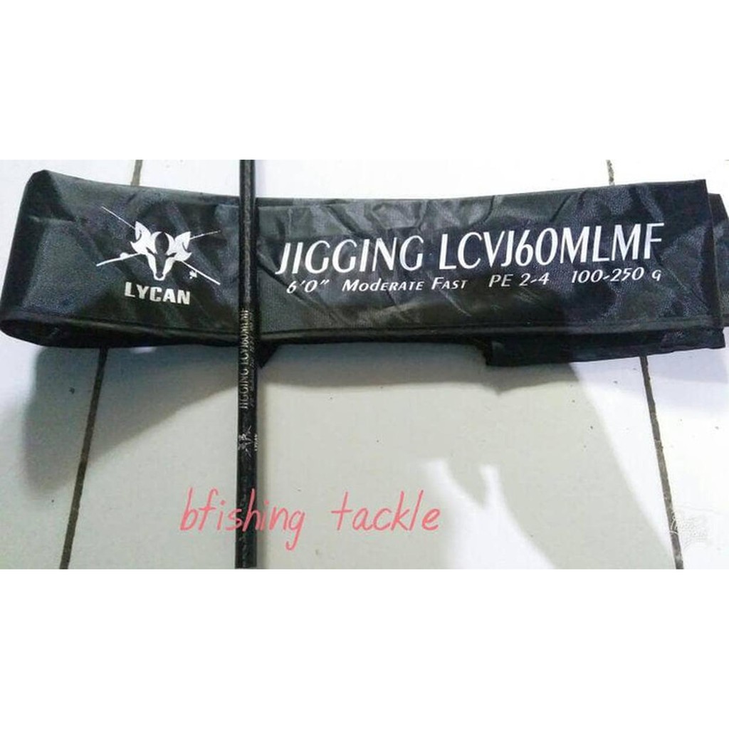 alat pancing mantul habis blank lycan jigging 180cm pe 2-4