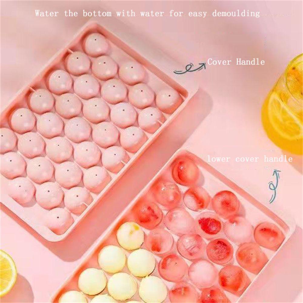 Solighter Cetakan Es Batu 18/33kisi Dengan Tutup Ice Maker Balls Mould