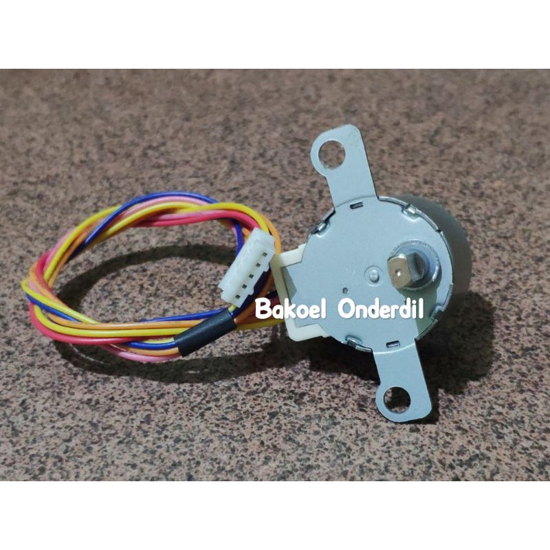 MOTOR SWING A/C 24BYJ48 KUPING PANJANG SOKET KECIL 10.5mm x 4mm