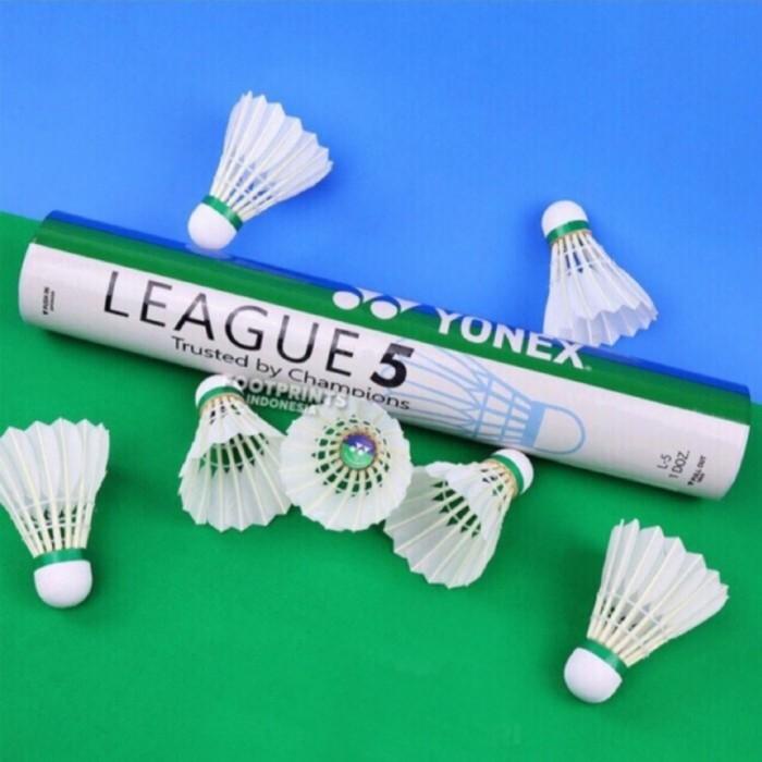 Yonex League 5 Shuttlecock Badminton Original Kok Bulutangkis Cock Yl5