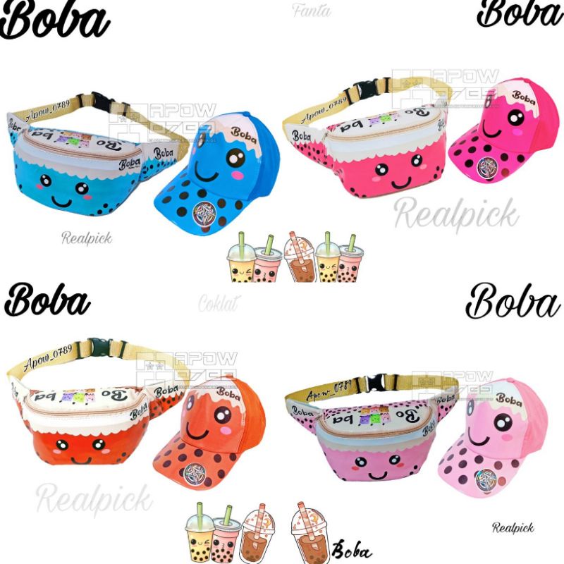 pdf tas selempang anak topi anak terbaru 2in1 waistbag anak usia 3-10 tahun tas bahu tas slempang anak