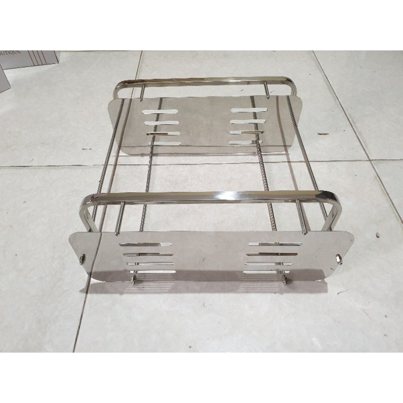 Rak sabun kotak tingkat stainless 304 tebal anti karat NEW