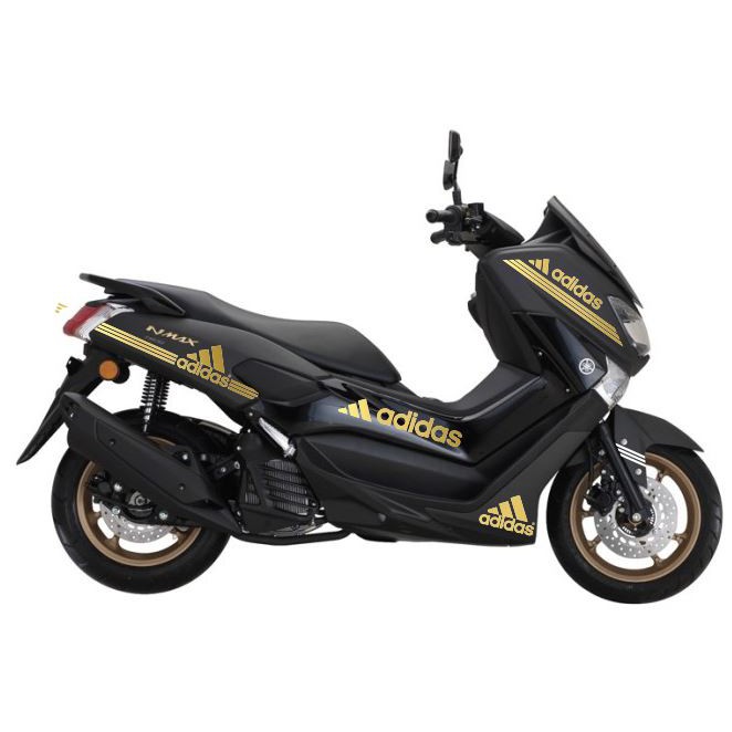 Striping Cutting stiker Nmax 2015 2016 2017 2018 2019 - Sticker Adidas Gold 01G