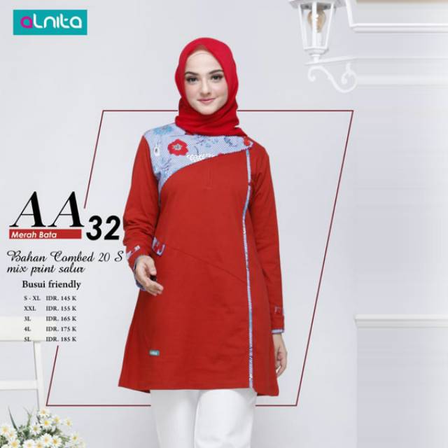 Tunic / tunik / atasan muslim Alnita An AA 32