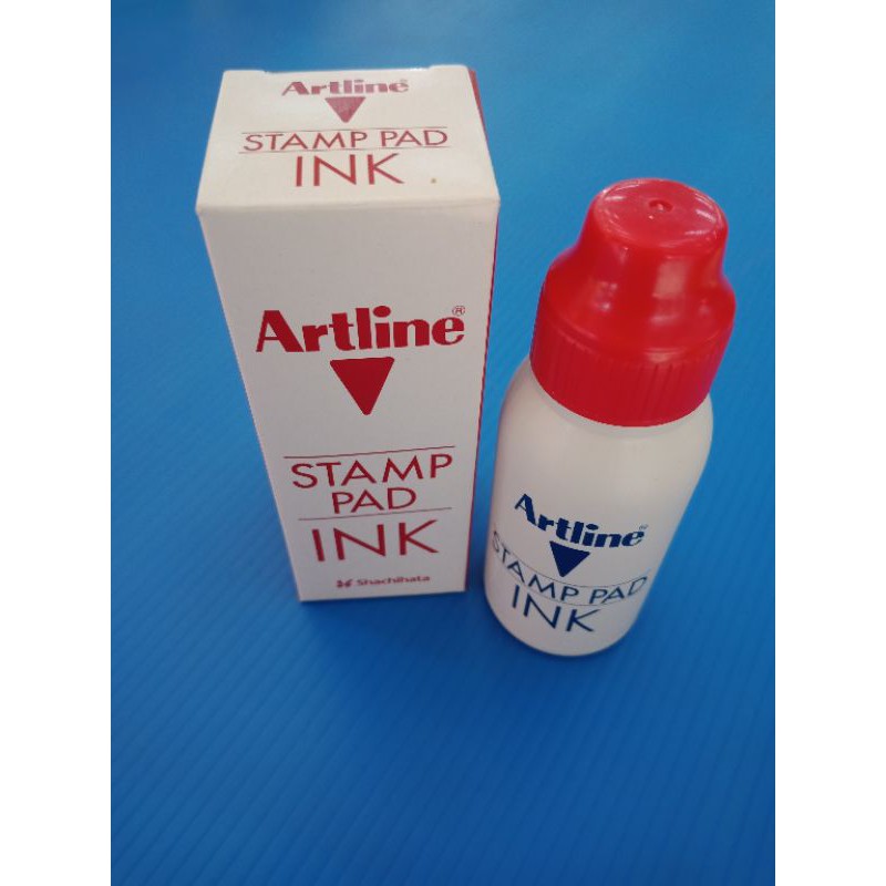 

artline stamp ink red