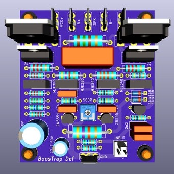 PCB Bostrap DEF Amp Dauble Layer