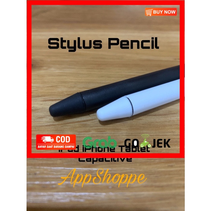 

(BISA COD) Stylus Pen Pencil Capacitive Soft Touch Pointed Tip Nib - Putih