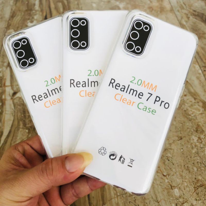 Silikon Bening Tebal / Softcase / Case / Casing Realme 7 / Realme 7i / Realme 7 Pro