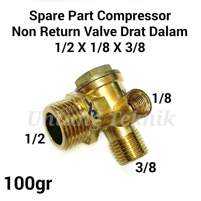 Spare Part Kompresor Non Return Valve DRAT DALAM - Katup satu arah - Unilateralism