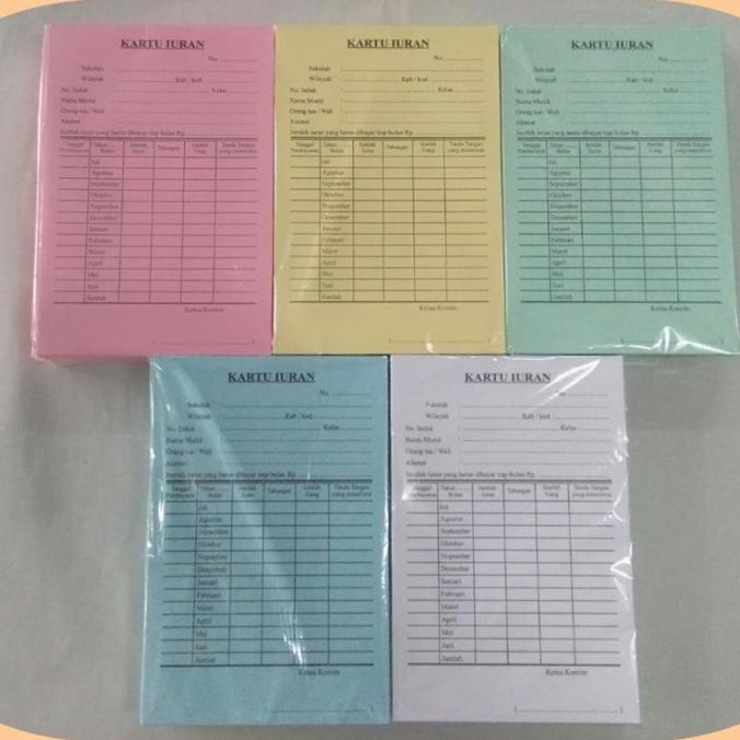 

SALE Kartu Iuran / Bayaran siswa Sekolah