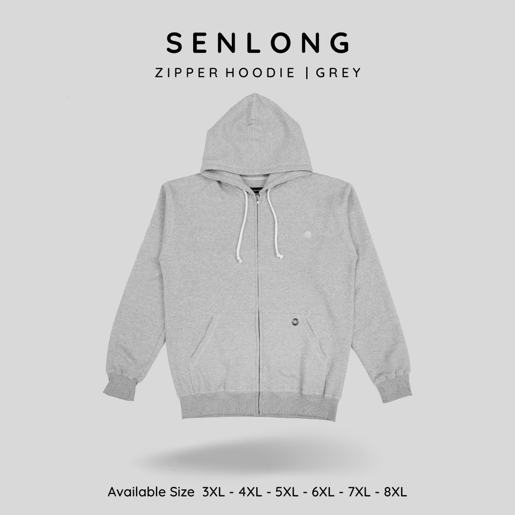 SENLONG jaket hoodie pria big size 8XL 7XL 6XL 5XL 4XL 3XL sweater hoodie ukuran jumbo XXXXXL XXXXL 