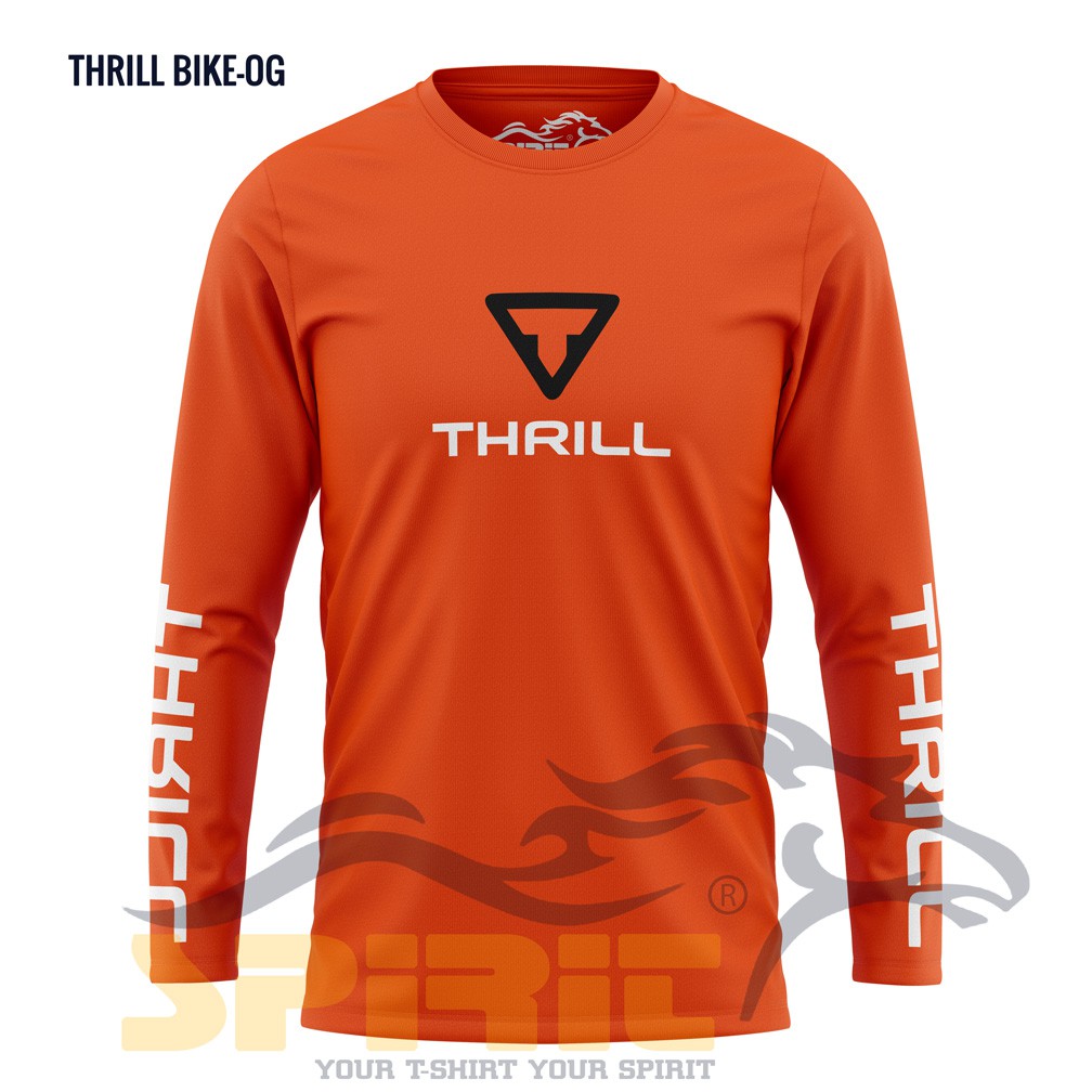 sale Kaos Sepeda Thrill Baju Gowes Sepeda Gunung Thrill Lengan Panjang Thrill Baju Kaos Sepeda