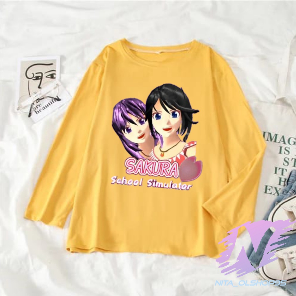 KAOS ANAK LENGAN PANJANG SAKURA SCHOOL SIMULATOR TERBARU