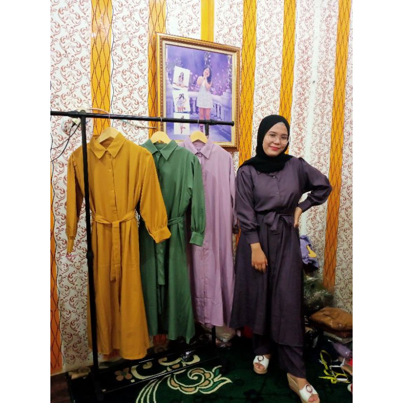 Setelan shakila Long Tunik LD 115