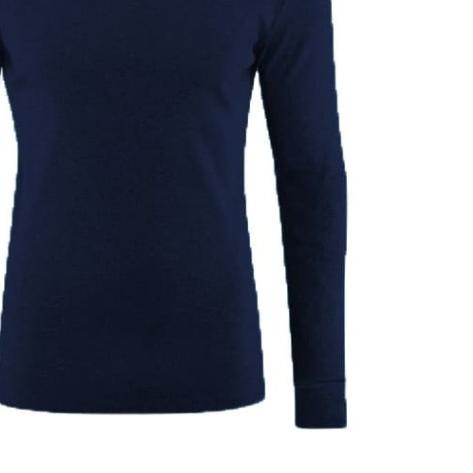 BAJU KAOS LEHER TINGGI POLOS LENGAN TANGAN PANJANG TURTLENECK PRIA - L - Hitam