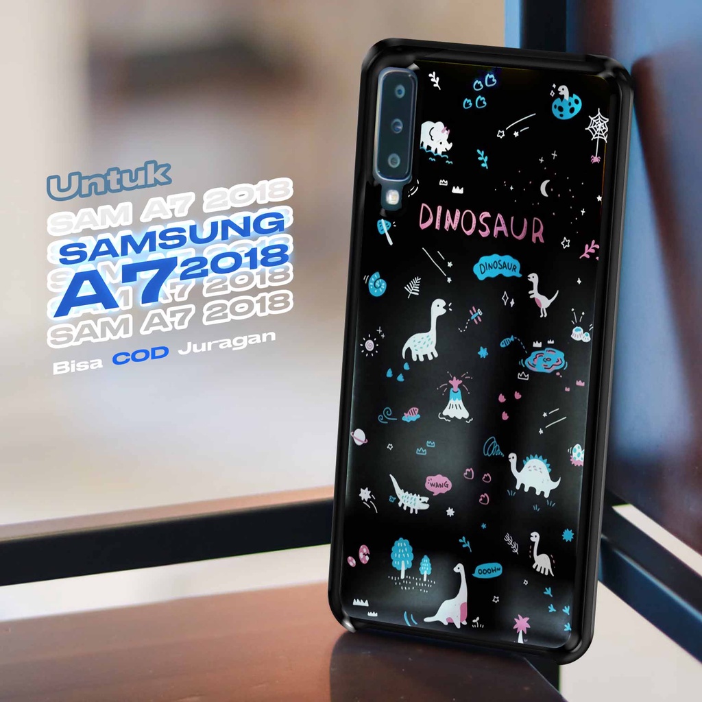 Case SAMSUNG A7 2018 - Casing SAMSUNG A7 2018 [ Dino ] Silikon SAMSUNG A7 2018 - Case Hp - Case Mewa
