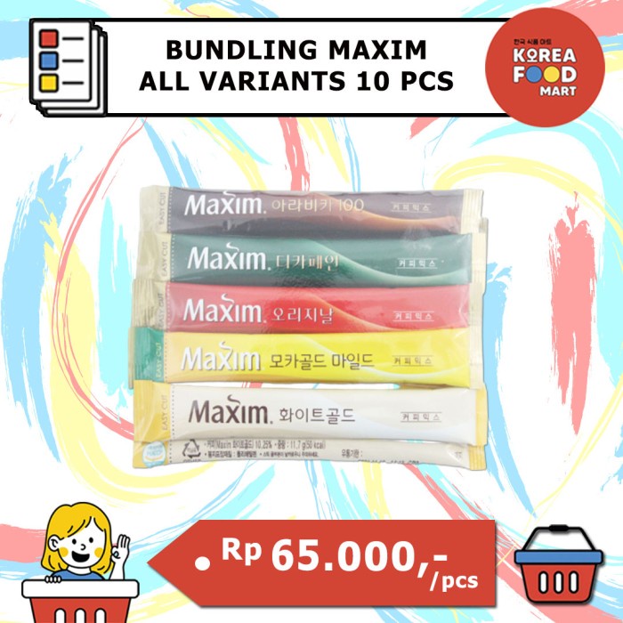 

Ds0Ds1D Maxim Coffee Mix 10 Sachet Original / Mocha / White / Kopi Korea - Maxim Original Ds20X11