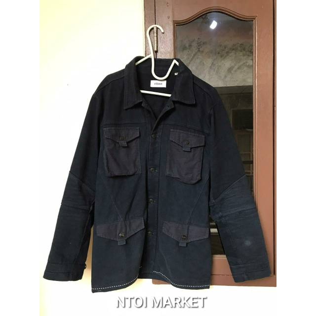 Elhaus Ground Jacket Back Patch Navy
