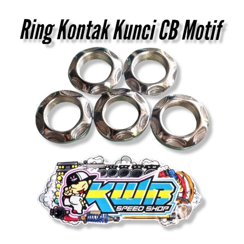 Ring kontak kunci cb pemanis kontak kunci CG CB125 CB100 crom