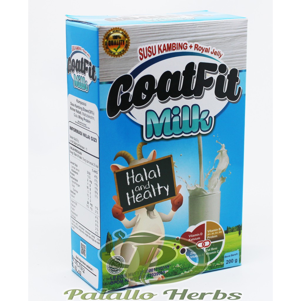 GOATFIT MILK PUTIH susu Kambing ettawa plus Royal jelly