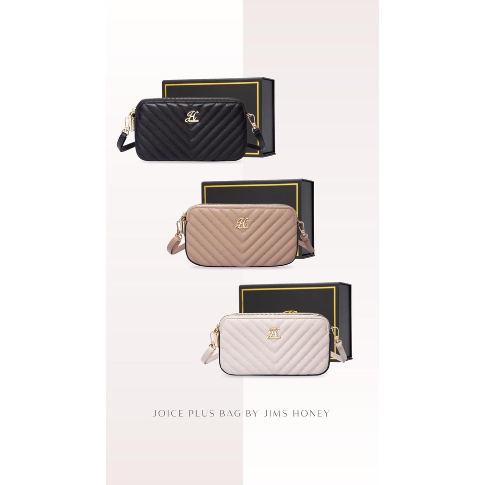 Jimshoney Joice Plus Mini Bag FREE BOX - Tas Selempang Cewek Mini Slingbag Wanita & Clutch Jims Hone