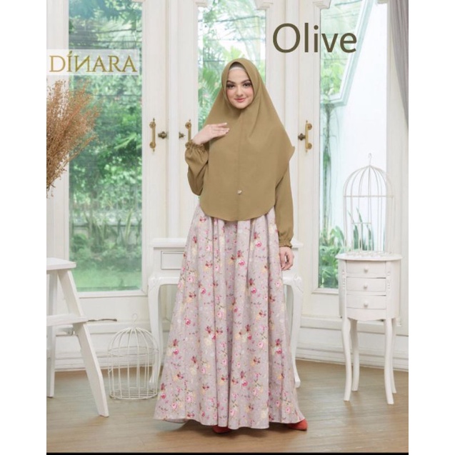 Dinara Clothing Hilya Dress dan Shabira Khimar//Home Dress//Daster//Atelier Angelina//Ditsy