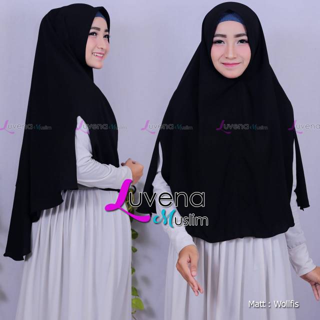 TERBARU jilbab non pet belah pinguin jumbo xl WOLFIS grade A