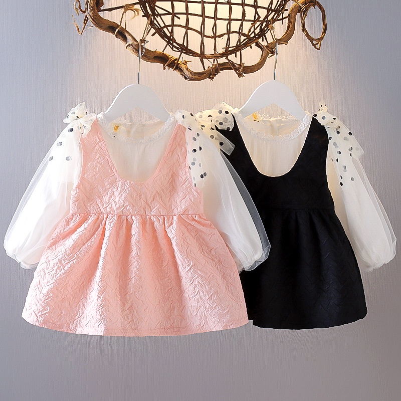 0-3TH NEW ARRIVAL DRESS ANAK BAYI BERLENGAN PANJANG / DRESS PESTA ANAK BAYI SUPER HIGH QUALITY