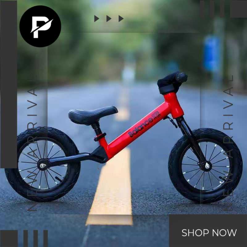 [ Aksesoris Sepeda ] SEPEDA KESEIMBANGAN ANAK SEPEDA MINI SEPEDA ANAK USIA 3 - 6 TAHUN MERAH - FX01