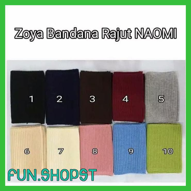 ZOYA BANDANA RAJUT NAOMI