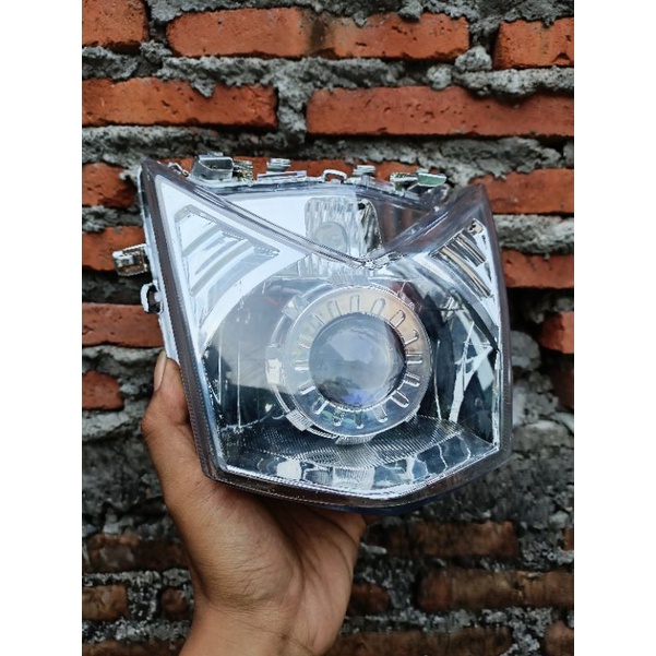 lampu beat injeksi ESP 2015/2013 set biled projector 1,8inch AES reflektor lampu depan beat 2015 201