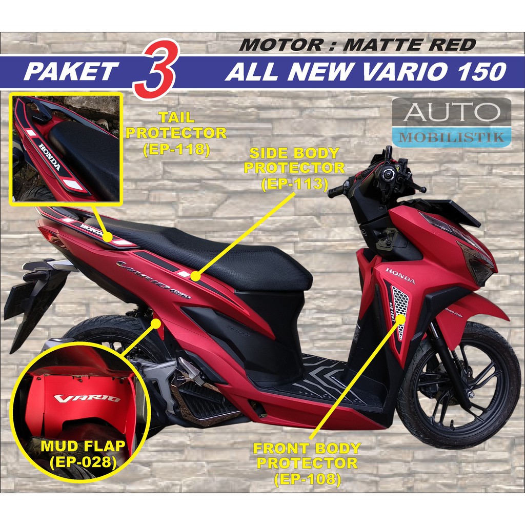 Paket Body Protector All New Vario Aksesoris Vario Striping