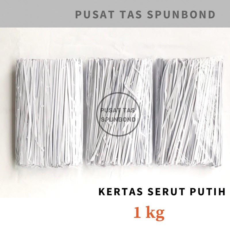 

Kertas Serut Putih 1 kg / Kertas Cacah / Shredded Paper