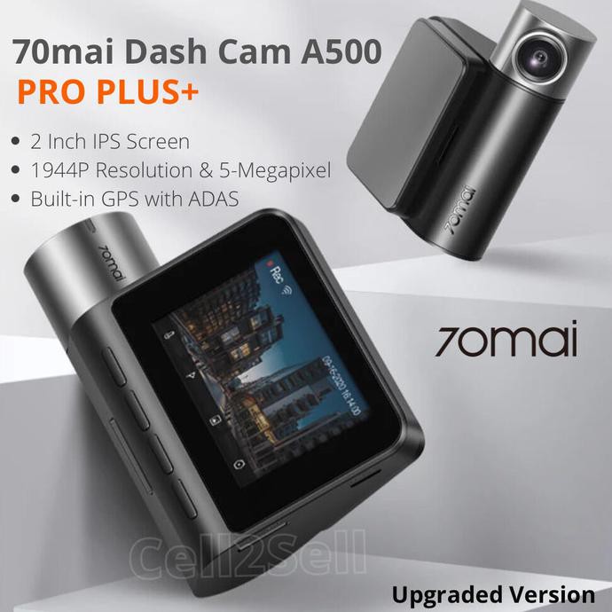 70mai Dash Cam Pro 2592x1944 IPS 30fps Kamera Depan SONY IMX335 F1.8 140° WDR 3D DNR GPS Mikro USB 128GB