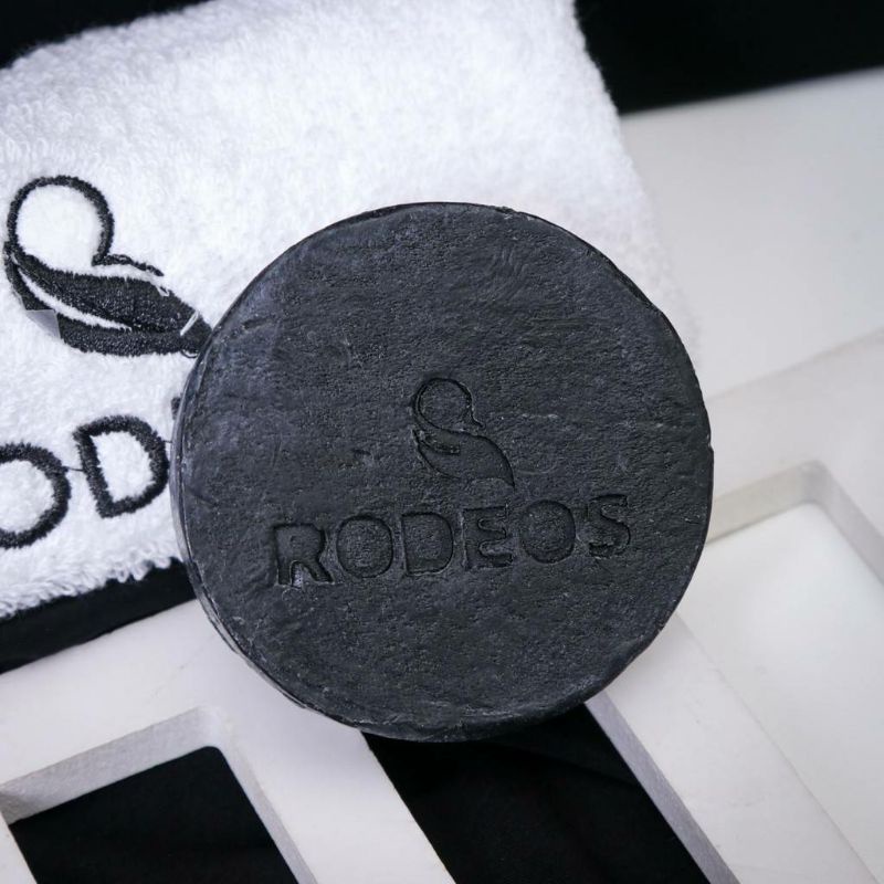 TERBUKTI AMPUH !!! Rodeos Charcoal Soap With Collagen | Aloe Vera | Charcoal Asli Pembersih Wajah  Hilangkan Jerawat Komedo Kusam Berminyak