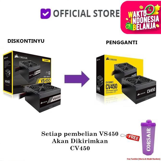 Corsair VS450 - VS 450 Power Supply 450Watt original - Black
