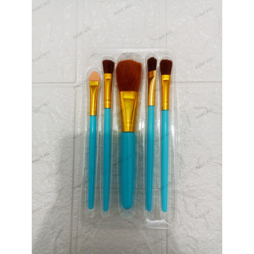 FCB5-Alat set make up 5 in 1 Brush makeup