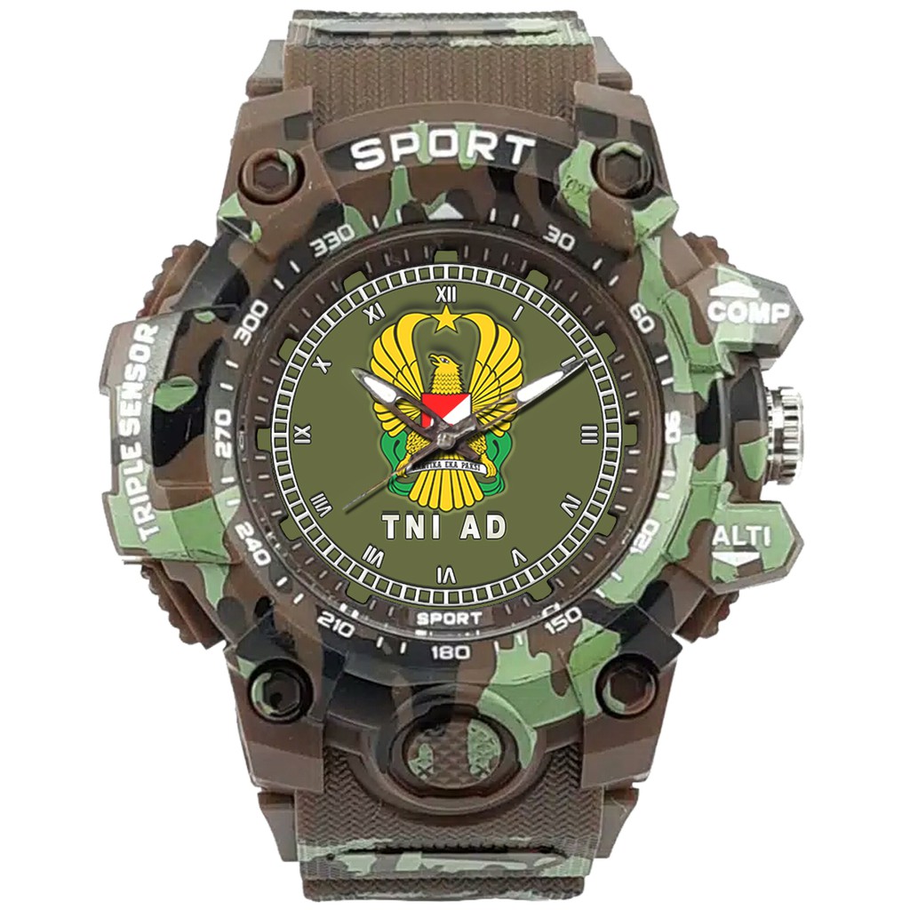 (SPECIAL EDITION) JAM TANGAN LOGO TNI-AD WATER RESISTANT NO.15