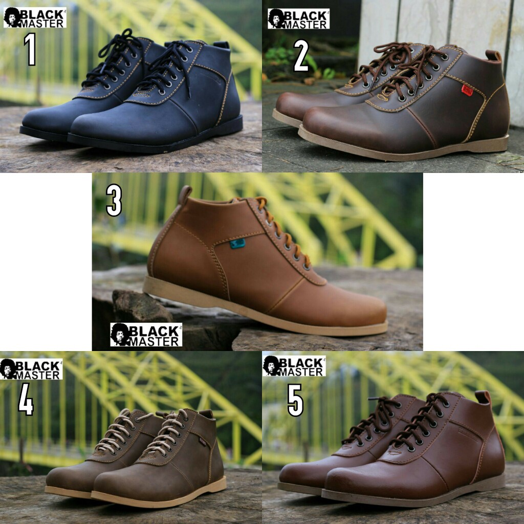 Sepatu Casual pria, Separu boots, Sepatu Santai, SepatuOriginal murah, Blackmaster Brodo High