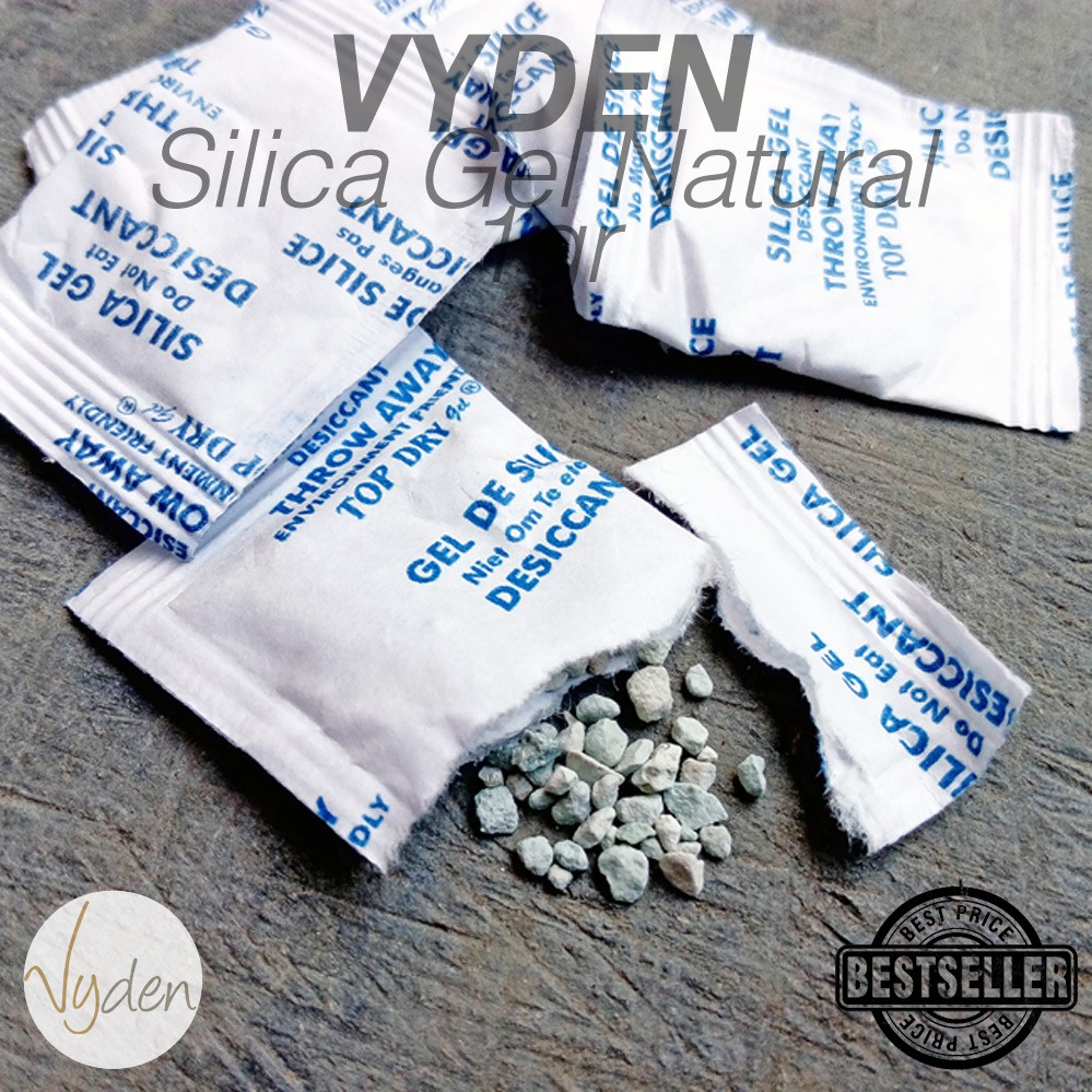 Silica Gel Natural Sachet 1gr 1 KG Food Grade A Untuk Makanan Serbuk Minuman Ecer dan Grosir