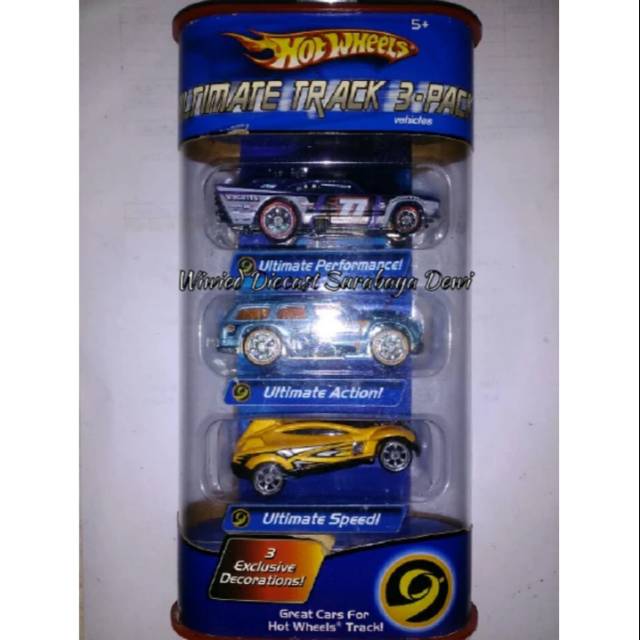 Hot Wheels Giftpack Ultimate Race Track 3pcs Jack Hammer, Rollin Thunder, Dkk