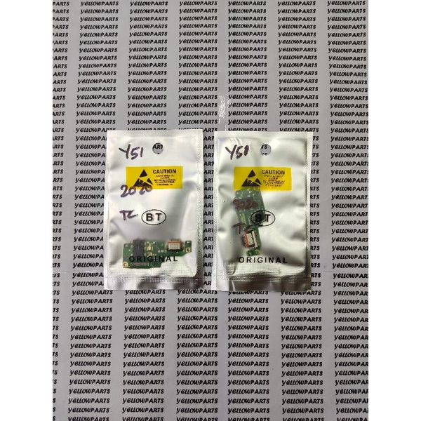 FLEXIBLE FLEXIBEL FLEKSIBEL VIVO Y51 2020 CON KONEKTOR CONNECTOR TC CHARGER  MIC