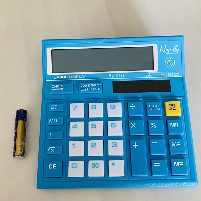 Rotally 512B kalkulator meja 12 Digit / Check and Correct / Solar and baterai A3