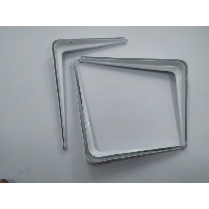 Siku Rak Putih Dan Abu abu 5&quot; x 6&quot; ( 125mm x 150mm ) Folding Bracket Per 1Psg