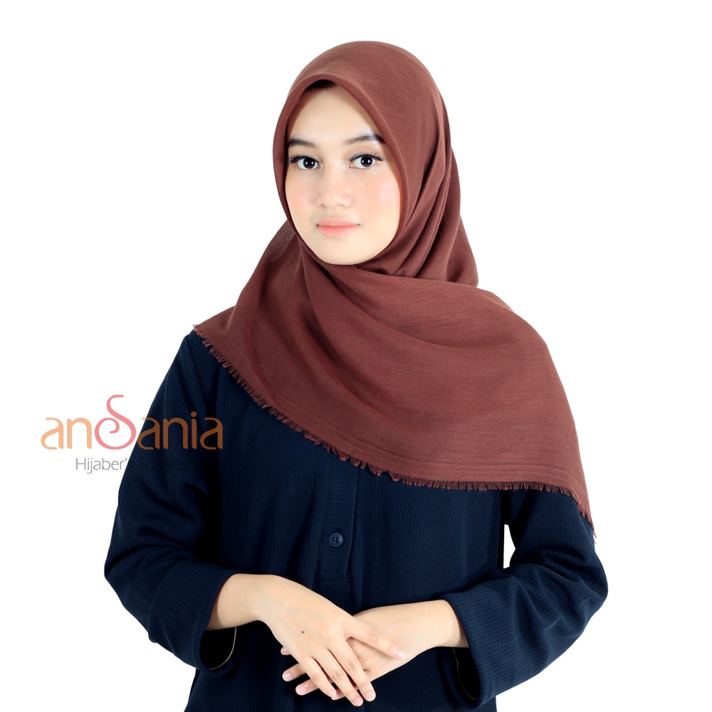 Jual Hijab Collection Kerudung Segi Empat Terbaru Jilbab Polos Sania Rawis Ansania Hijab 5110