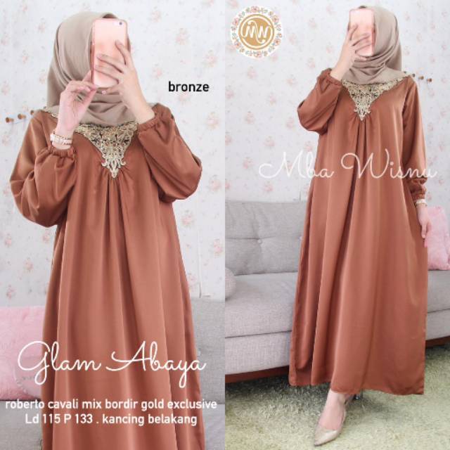 RHS ~ glam abaya premium gamis pesta gamis lebaran ori solo by mbak wisnu