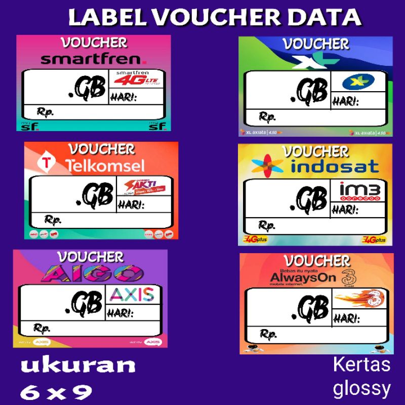 LABEL VOUCHER DISPLAY KONTER H1