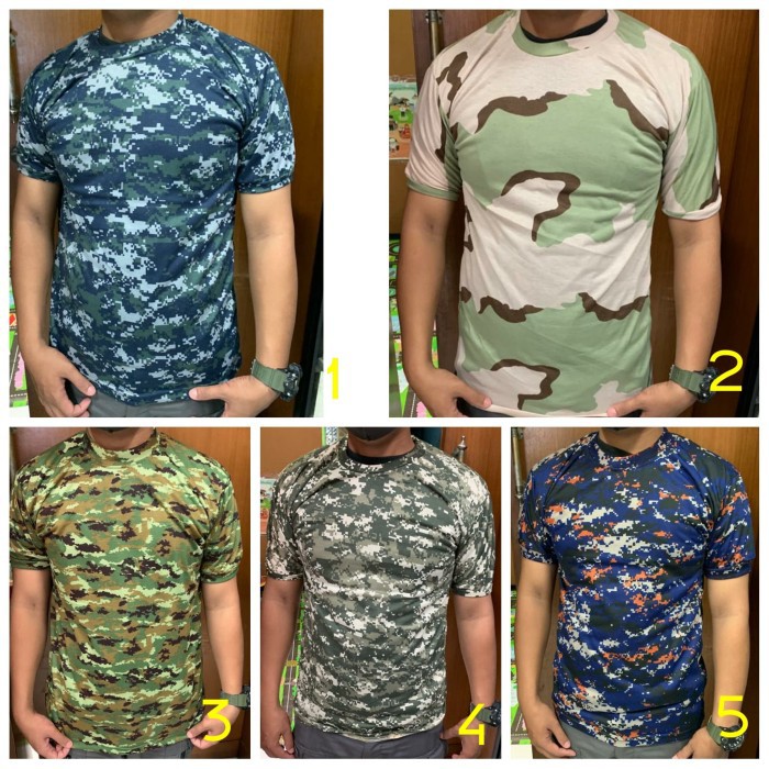 RPM kaos loreng / kaos pendek loreng / kaos tni